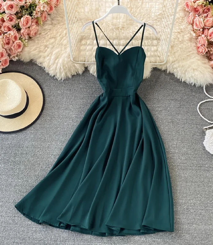 Cute A line short dress fashion dress  670