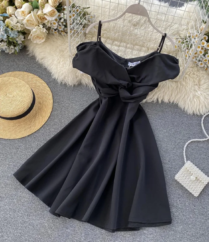 Cute A line short dress fashion dress  733